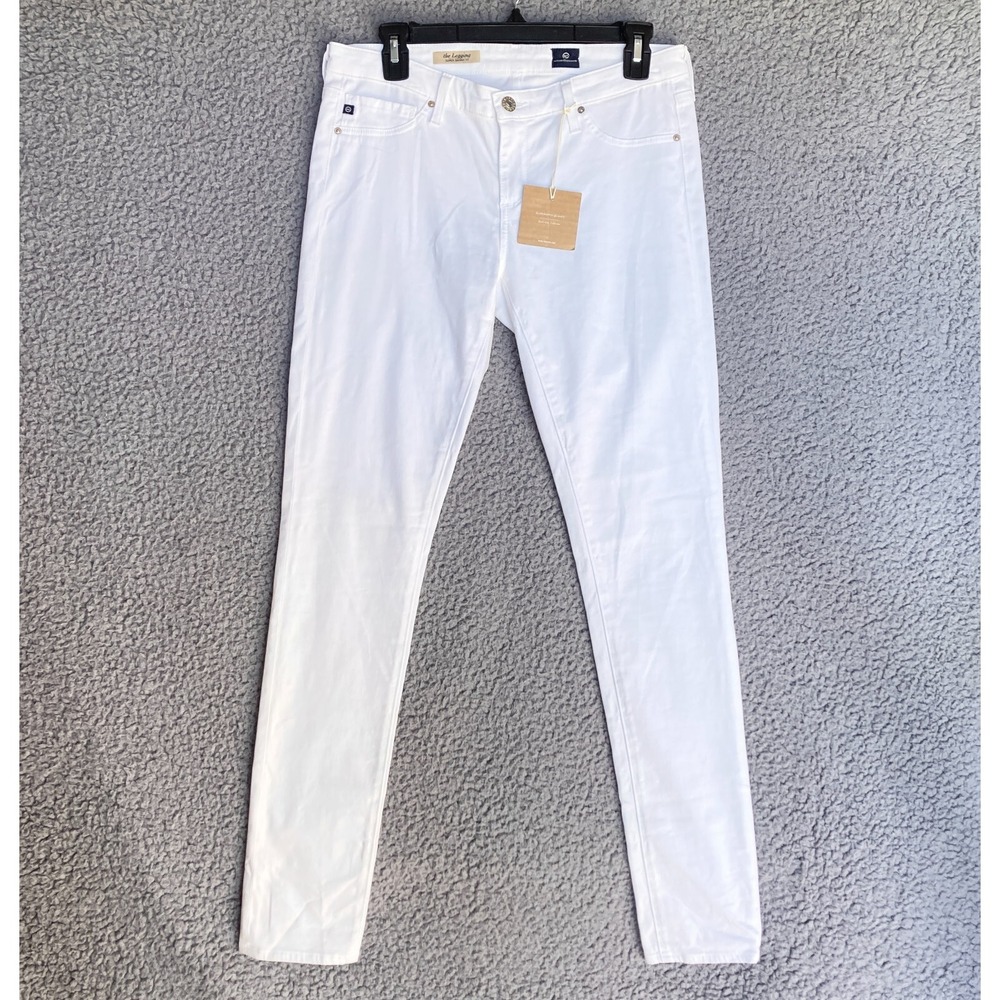 Adriano Goldschmied Legging Jeans Womens 28 Handcrafted White Denim 28R NWT $198 - Picture 6 of 16